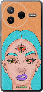 Силиконовый чехол Девушка рисунок для Xiaomi Redmi K80 - 4576u-4148 изображение 
