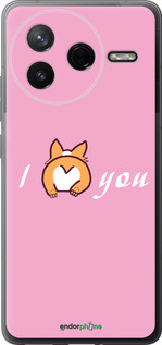 Силиконовый чехол Люблю1 для Xiaomi Redmi K80 - 4587u-4148 изображение 