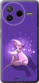 Силіконовий чехол Кіт2 для Xiaomi POCO F7 Pro - 4676u-4085 изображение 