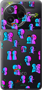 Силіконовий чехол Емоції для Xiaomi POCO F7 Pro - 4736u-4085 изображение 