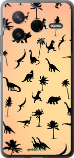 Силіконовий чехол Динозаврики 1 для Xiaomi POCO F7 Pro - 4772u-4085 изображение 
