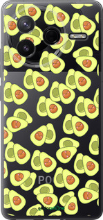 Силіконовий чехол Веселі авокадо для Xiaomi POCO F7 Pro - 4799u-4085 изображение 