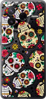 Силіконовий чехол Черепи для Xiaomi Redmi K80 - 5471u-4148 изображение 