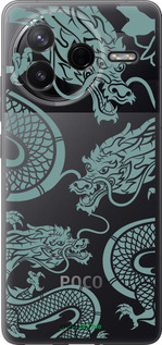 Силіконовий чехол Дракон для Xiaomi POCO F7 Pro - 5476u-4085 изображение 