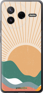 Силіконовий чехол Гори і сонце v2 для Xiaomi Redmi K80 - 5488u-4148 изображение 