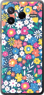 Силиконовый чехол Цветочный фон v4 для Xiaomi Redmi K80 - 5494u-4148 изображение 