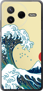 Силиконовый чехол Японские волны для Xiaomi Redmi K80 - 5533u-4148 изображение 