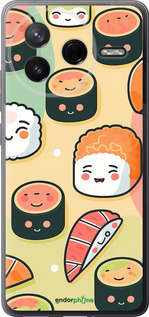 Силіконовий чехол Суші патерн для Xiaomi Redmi K80 - 5583u-4148 изображение 