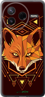 Силиконовый чехол Лиса геометрия для Xiaomi Redmi K80 - 5607u-4148 изображение 