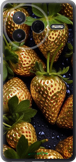 Силиконовый чехол Золотая клубника для Xiaomi POCO F7 Pro - 5637u-4085 изображение 