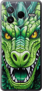 Силиконовый чехол Зелёный дракон для Xiaomi Redmi K80 - 5816u-4148 изображение 