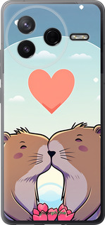 Силиконовый чехол Капибара любовь для Xiaomi Redmi K80 - 6027u-4148 изображение 