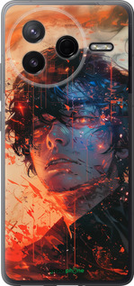 Силиконовый чехол Лицо в пламени для Xiaomi Redmi K80 - 6127u-4148 изображение 