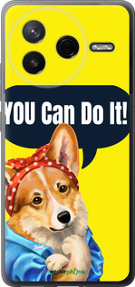 Силіконовий чехол чехол с корги You Can Do It для Xiaomi POCO F7 Pro - 6184u-4085 изображение 