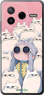 Силіконовий чехол Малышка с котами для Xiaomi Redmi K80 - 6295u-4148 изображение 