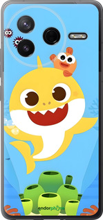 Силиконовый чехол Бейби Шарк для Xiaomi Redmi K80 - 6303u-4148 изображение 