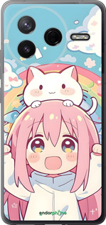 Силиконовый чехол Девочка аниме радуга для Xiaomi Redmi K80 - 6304u-4148 изображение 