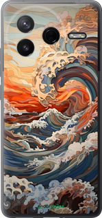 Силиконовый чехол Арт волны для Xiaomi Redmi K80 - 6324u-4148 изображение 