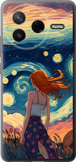 Силіконовий чехол Дівчина Арт для Xiaomi Redmi K80 - 6325u-4148 изображение 