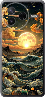 Силиконовый чехол Арт волны для Xiaomi Redmi K80 - 6332u-4148 изображение 