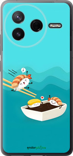 Силиконовый чехол Суши для Xiaomi Redmi K80 - 6354u-4148 изображение 