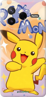 Силіконовий чехол Пикачу для Xiaomi Redmi K80 - 6383u-4148 изображение 