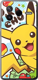Силіконовий чехол Пикачу 2 для Xiaomi POCO F7 Pro - 6391u-4085 изображение 