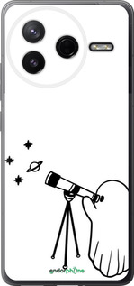 Силиконовый чехол Привидение астроном для Xiaomi Redmi K80 - 6444u-4148 изображение 