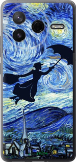 Силиконовый чехол С изображением Мэри Поппинс «Звездная ночь» для Xiaomi Redmi K80 - 6487u-4148 изображение 
