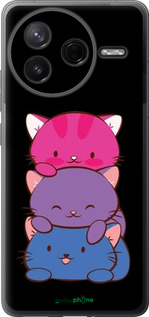 Силиконовый чехол Милые кошки для Xiaomi Redmi K80 - 6518u-4148 изображение 