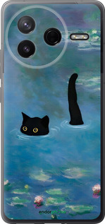 Силиконовый чехол С изображением кота и водяной лилии Monet для Xiaomi Redmi K80 - 6519u-4148 изображение 