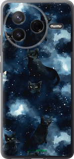 Силиконовый чехол Изображение Кошек с тёмной акварелью для Xiaomi Redmi K80 - 6521u-4148 изображение 