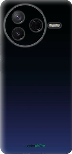 Силиконовый чехол Градиент в тёмно - синем стиле для Xiaomi POCO F7 Pro - 6542u-4085 изображение 