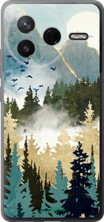 Силиконовый чехол С изображением лесного пейзажа для Xiaomi Redmi K80 - 6548u-4148 изображение 