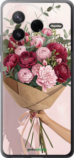 Силиконовый чехол Пионы 1 для Xiaomi Redmi K80 - 6705u-4148 изображение 