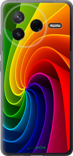 Силиконовый чехол Радужный вихрь для Xiaomi POCO F7 Pro - 747u-4085 изображение 