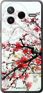 Силиконовый чехол Цветущий куст для Xiaomi Redmi K80 - 831u-4148 изображение 