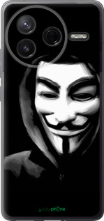 Силіконовий чехол Анонімус для Xiaomi Redmi K80 - 832u-4148 изображение 