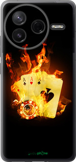 Силиконовый чехол Горящие карты для Xiaomi Redmi K80 - 839u-4148 изображение 
