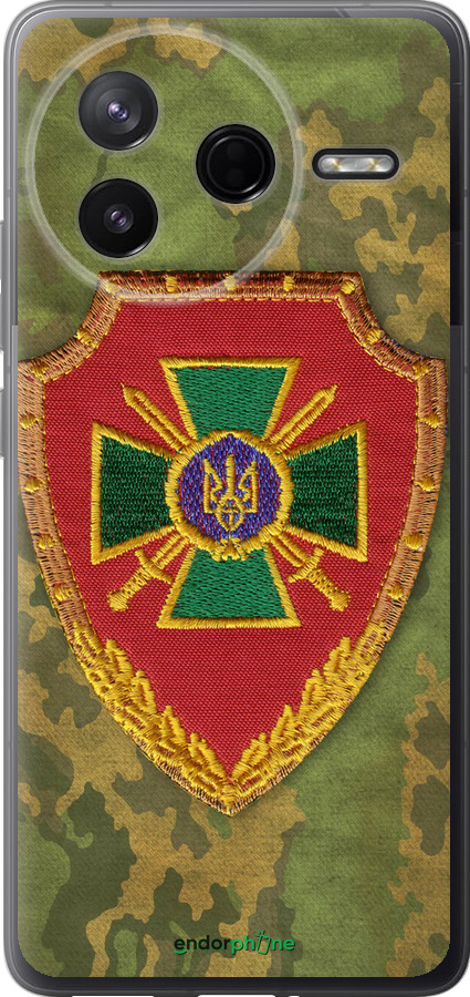 Силиконовый чехол Пограничная служба Украины для Xiaomi Redmi K80 - 1091u-4148 изображение 