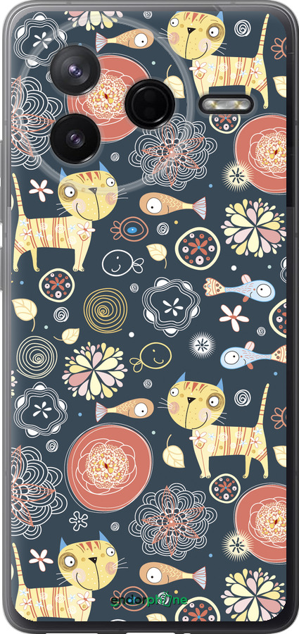 Силиконовый чехол Котята v4 для Xiaomi Redmi K80 - 1224u-4148 изображение 