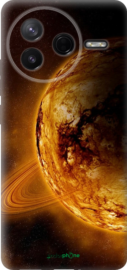 Силіконовий чехол Жовтий Сатурн для Xiaomi POCO F7 Pro - 170u-4085 изображение 