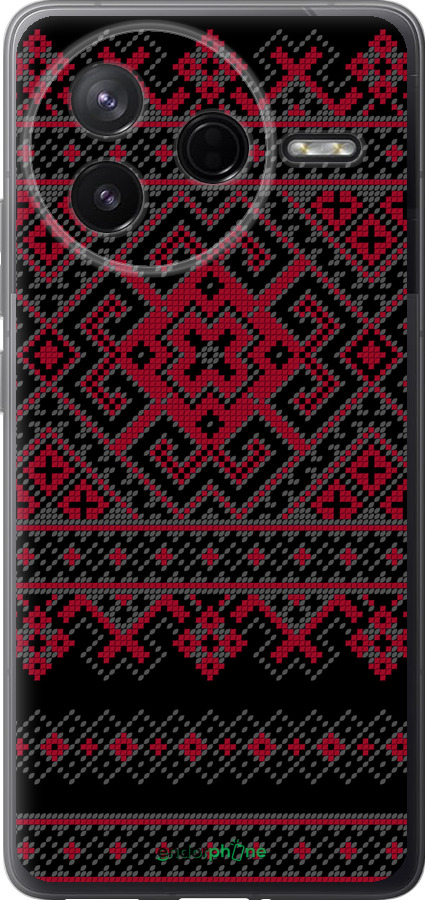 Силіконовий чехол Вишиванка 52 для Xiaomi POCO F7 Pro - 1763u-4085 изображение 
