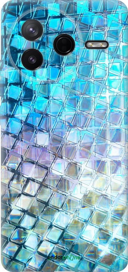 Силиконовый чехол Переливающаяся чешуя для Xiaomi POCO F7 Pro - 227u-4085 изображение 