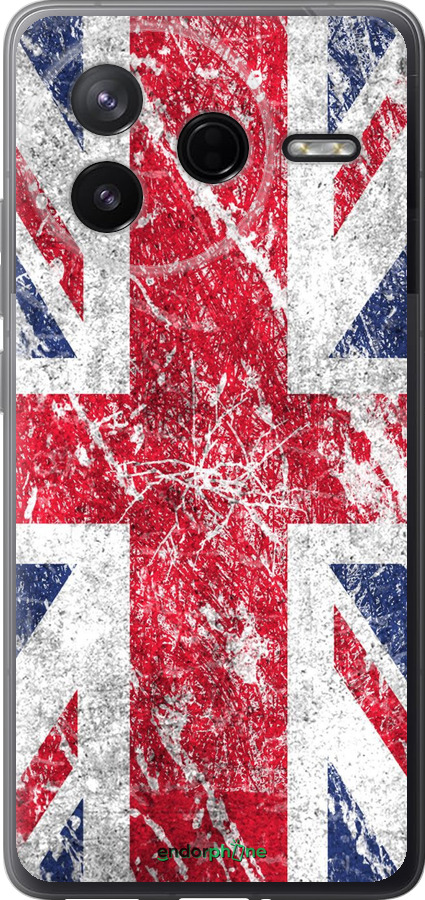 Силиконовый чехол Флаг Великобритании 1 для Xiaomi POCO F7 Pro - 386u-4085 изображение 