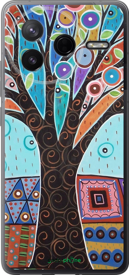 Силіконовий чехол Арт-дерево для Xiaomi Redmi K80 - 4008u-4148 изображение 