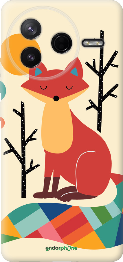 Силиконовый чехол Rainbow fox для Xiaomi Redmi K80 - 4010u-4148 изображение 