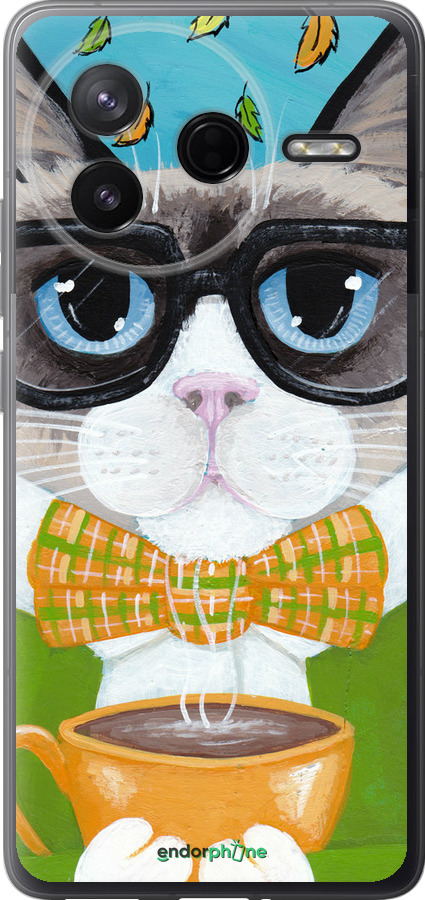 Силиконовый чехол Cat&Coffee для Xiaomi POCO F7 Pro - 4053u-4085 изображение 
