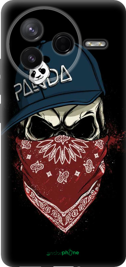 Силіконовий чехол Череп в кепці для Xiaomi Redmi K80 - 4127u-4148 изображение 