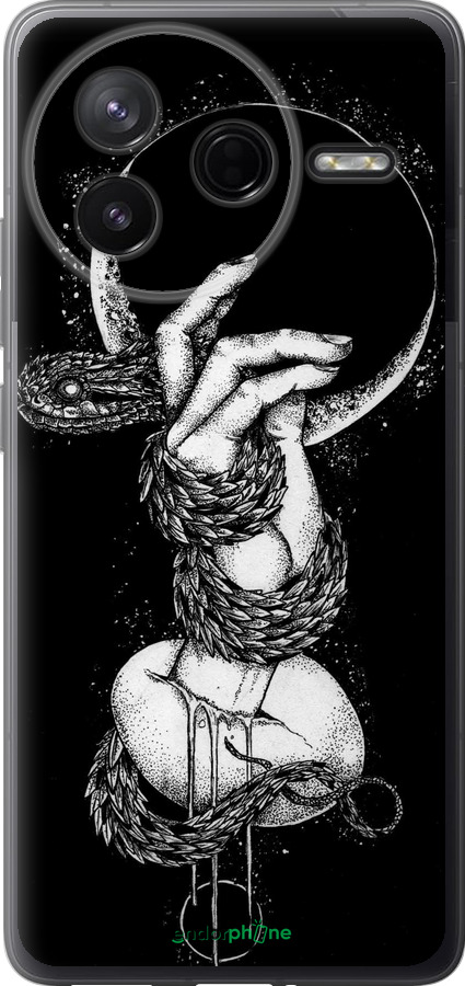 Силиконовый чехол Змея в руке для Xiaomi POCO F7 Pro - 4149u-4085 изображение 